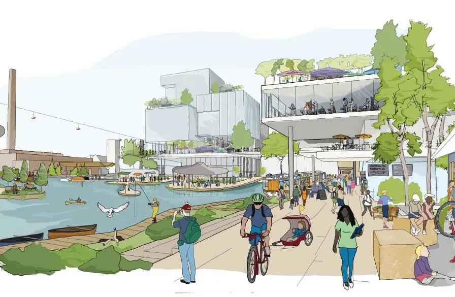 未來社區(qū)，未來城市的理想生活圖鑒插圖